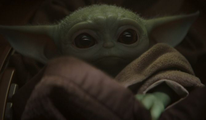 «Baby Yoda» er en av rollefigurene du kan se på Disney+.