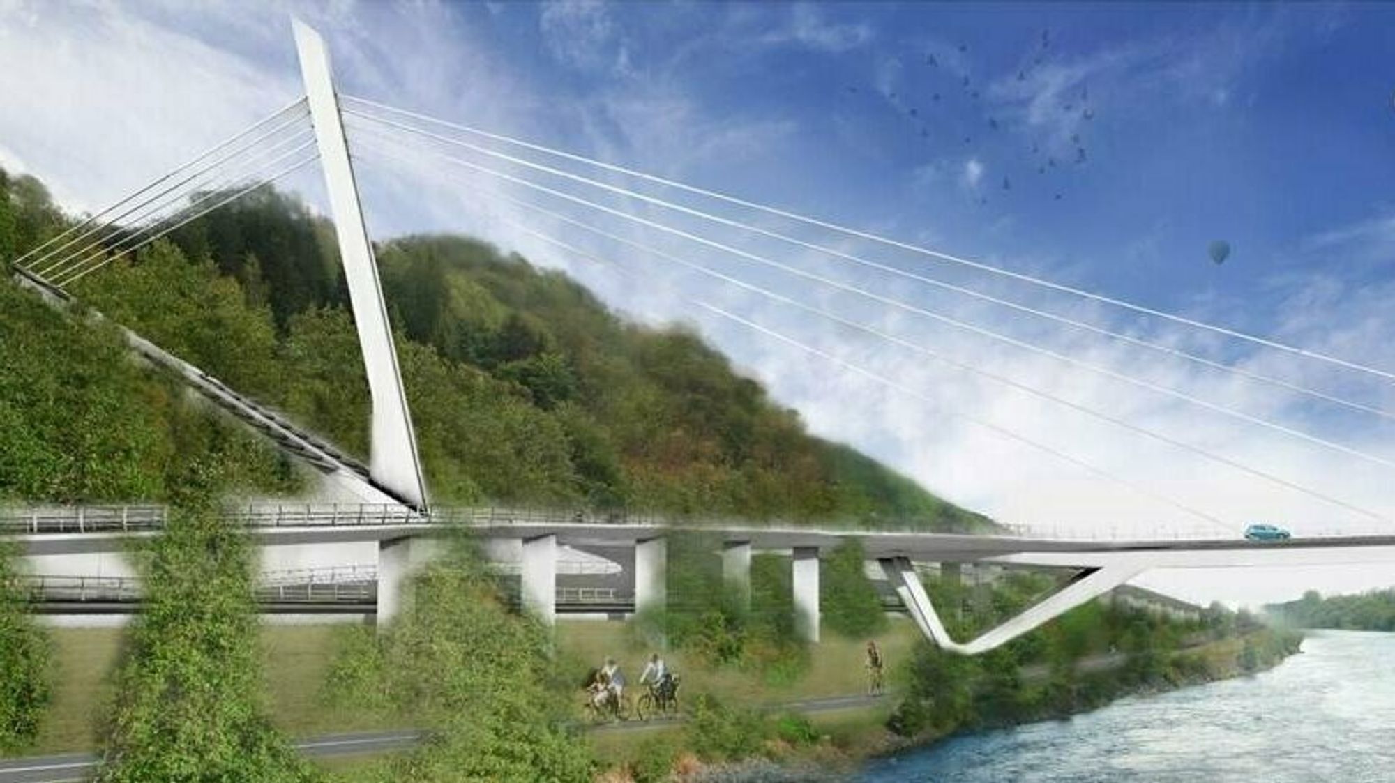 Skansa Norge har fått oppdraget med å bygge Nydalsbrua, som er det største enkeltprosjektet i utbyggingen av ny riksvei 706 i Trondheim.