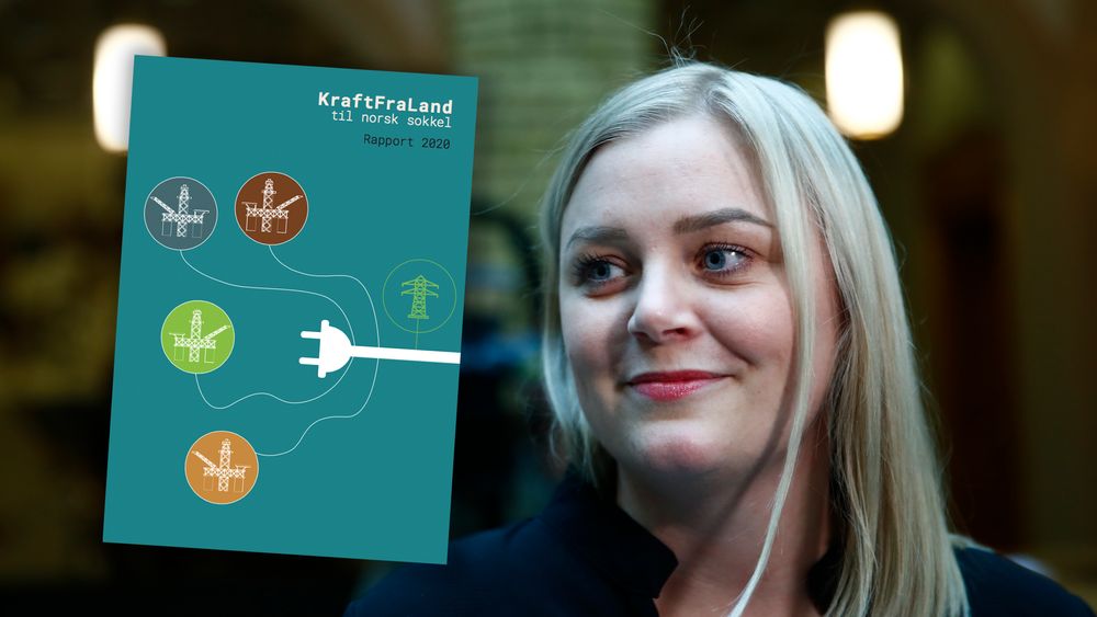 Olje og energiminister Tina Bru fikk fredag oppdatert rapport om kraft fra land til norsk sokkel.