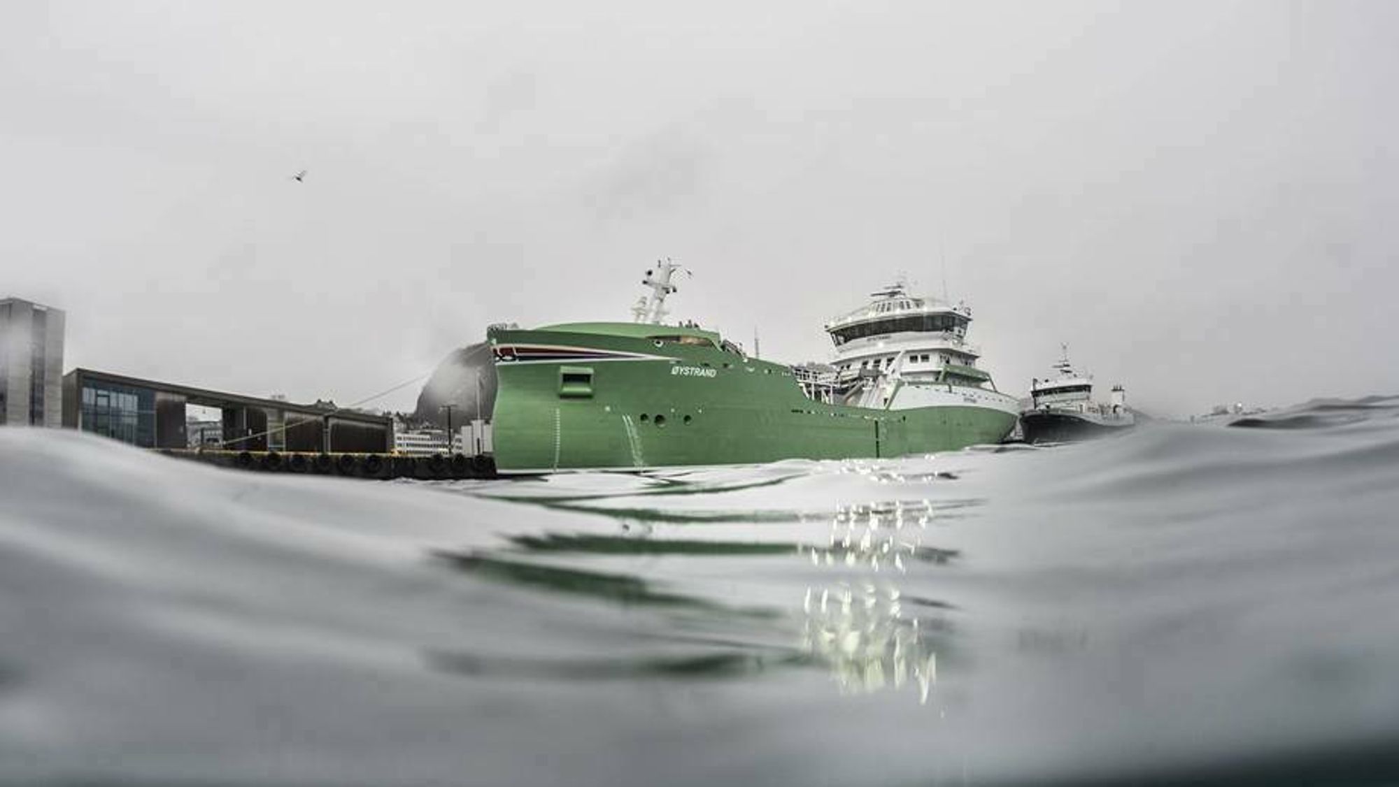 Brønnbåt MS Øystrand, bygget ved Aas Mek. Verksted for rederiet Bømlo Brønnbåtservice, som er eid av Sølvtrans AS.
