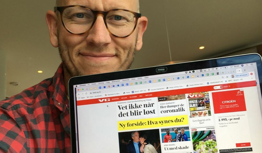 Nå lanserer VG ny forside - ti år etter forrige gang ...