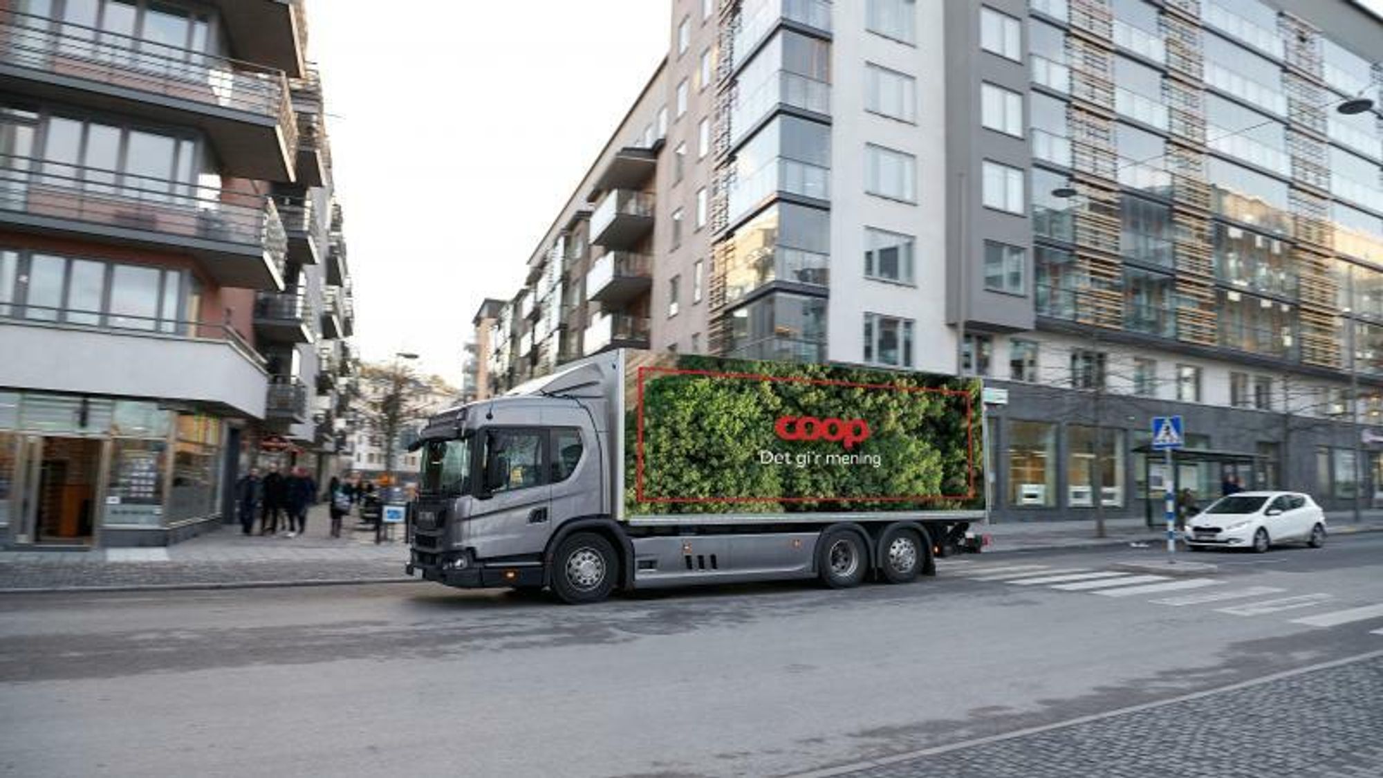 Nå blir elektrisk lastebil også å se i Stor-København. Bilen har en rekkevidde på 140 kilometer, og koster tre ganger så mye som en dieselversjon.