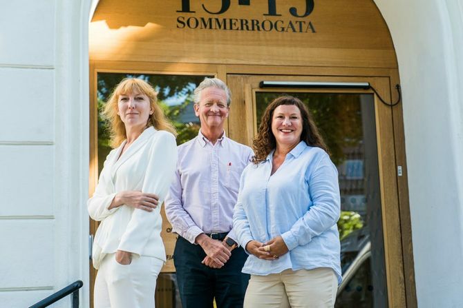 Fra venstre: Karne Lykkebo, Hans Geelmuyden og Marit Høvik Hartmann