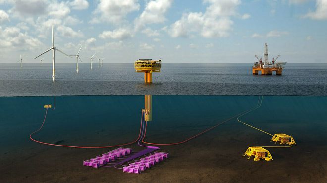 Vil produsere hydrogen med strøm fra havvind – og lagre den på havbunnen