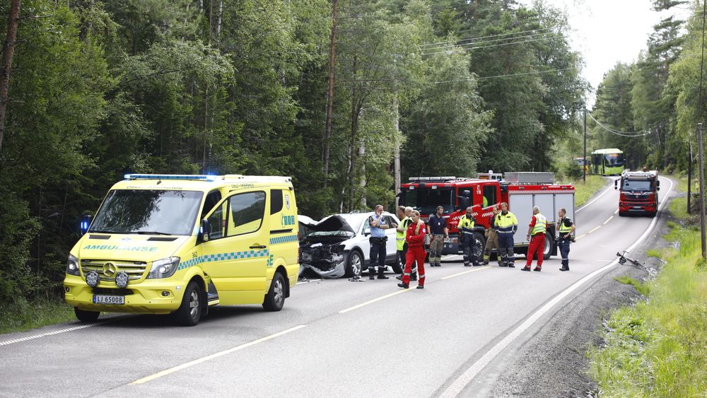 Arkivfoto: En person omkom i en trafikkulykke på fylkesvei 154 i Ski i Viken høsten 2017.