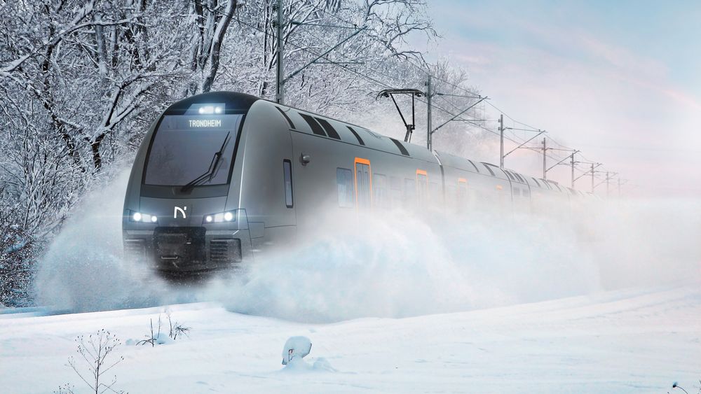 De nye Flort-togene er 112,7 meter lange og har plass til cirka 100 flere passasjerer enn togene som går på Trønderbanen i dag.