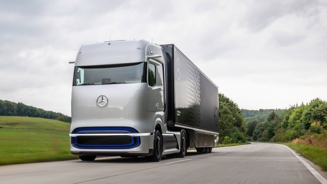 Første Mercedes hydrogenlastebil skal gå på flytende hydrogen
