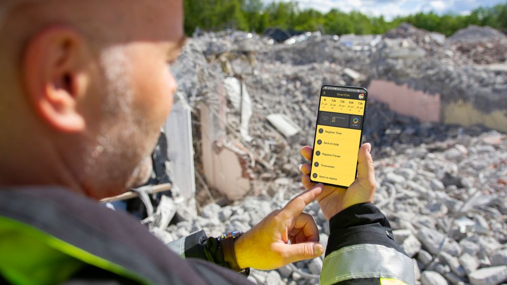 Appen gjør det enkelt å dokumentere alt som gjøres på byggeplassen forløpende.