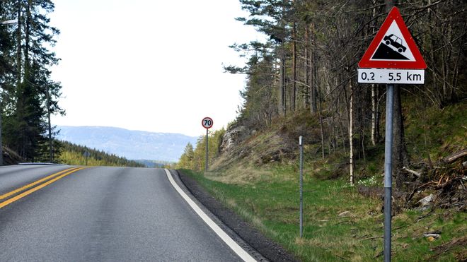 Vegvesenet anbefaler smal firefeltsvei i dagen på E134 mellom Kongsberg og Notodden