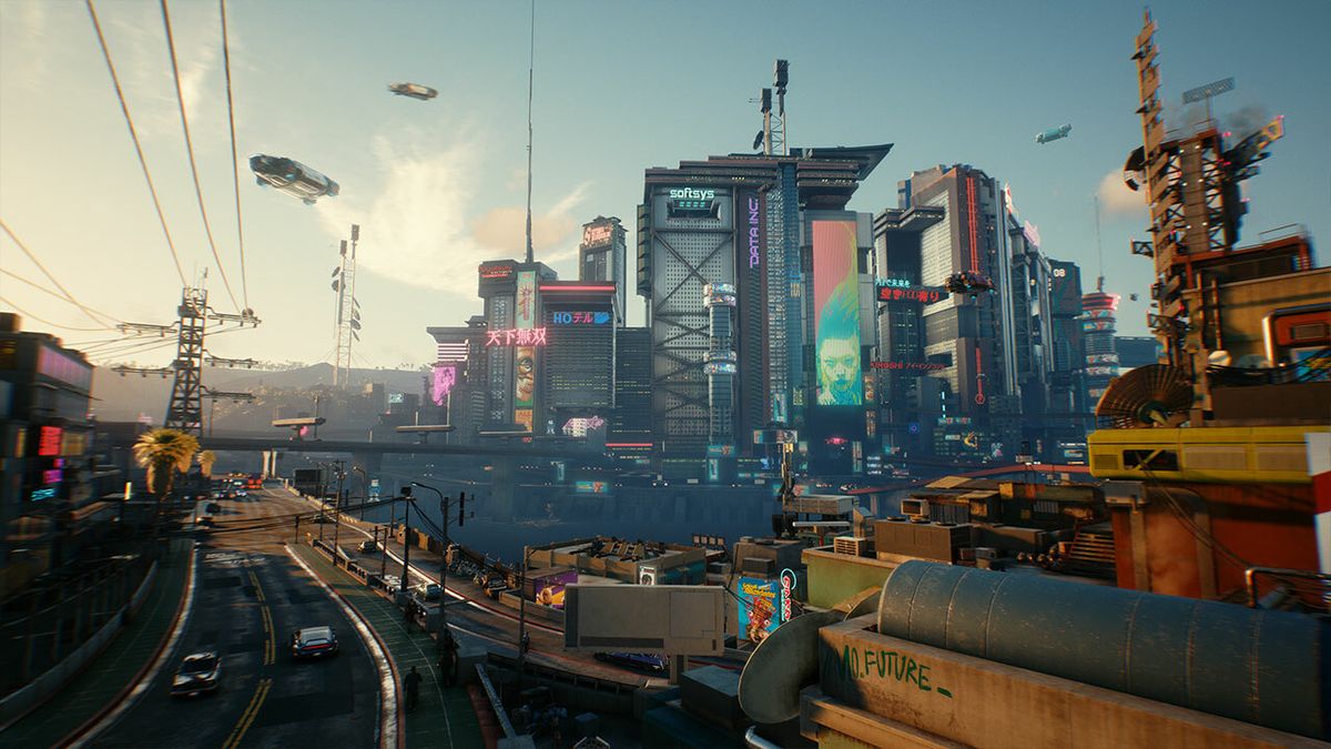 Leaked image shows the map of Cyberpunk 2077s Night City