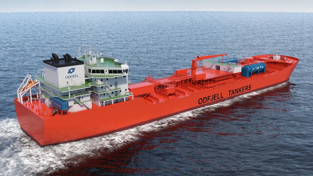 Odfjell SE er med på et utviklingsprosjekt for bruk av mulitfuel brenselcelle på 1,2 MW. LNG-tanker og «cold box» på dekk.