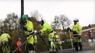 Se støpen av nye Bjørnegård bru i Bærum: 750 kubikk betong på 16 timer