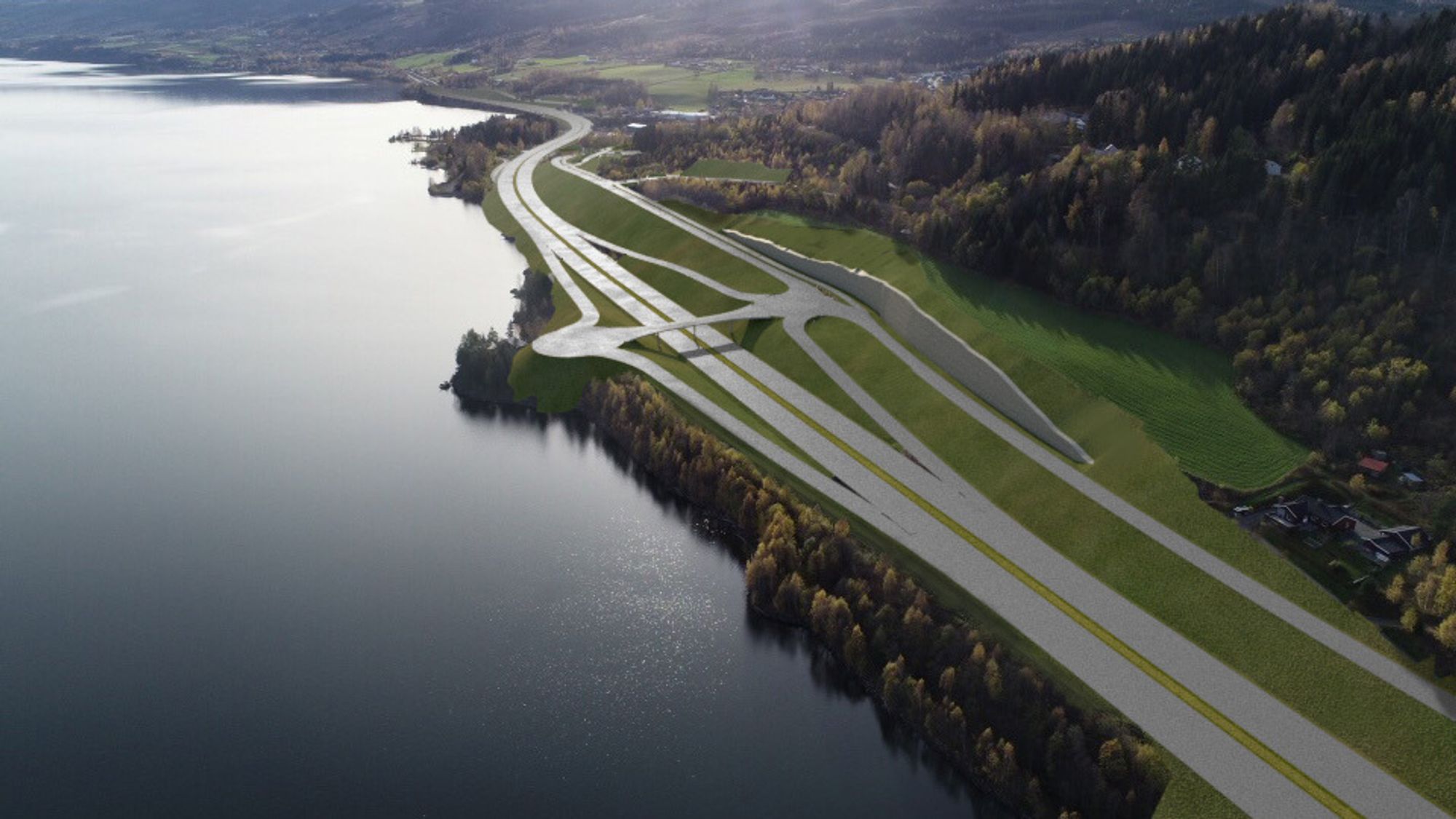 Forslag til nytt E6-kryss ved Vingrom nord.