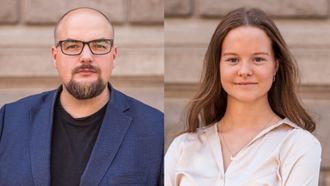 Ansvarlig redaktør og daglig leder Erik Waatland i Medier24 AS og journalist Ingvild Fylling i KOM24.