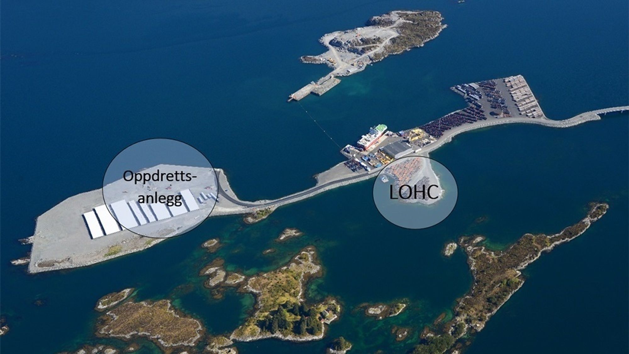 Her er det markert hvor INC Invest og Sogn og Fjordane Energi gjennom selskapet Hyfuel vil bygge hydrogenoljenlegget (LOHC).
