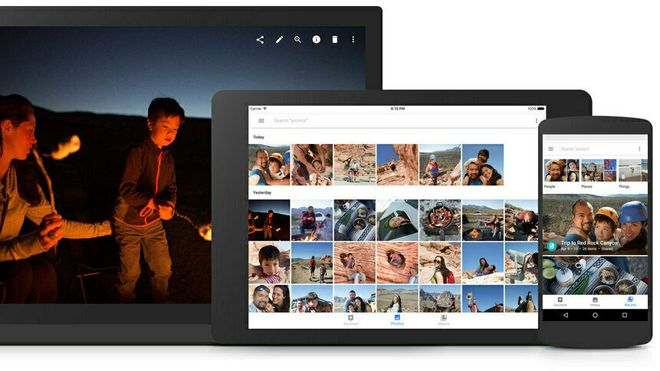Google Photos på PC, nettbrett og mobil.