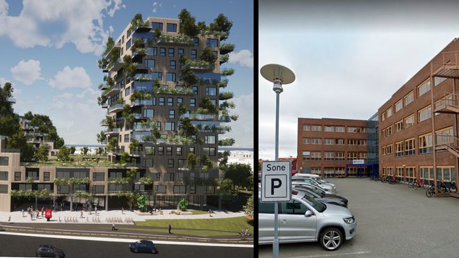 Rett hjem bolig moholt trondheim høyhus grønn fasade skog co2 eiendom milano bosco verde christoffer Søbstad