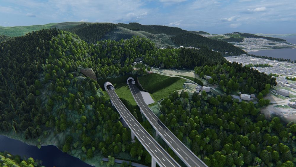 Planillustrasjon fra E6 Ranheim-Værnes.