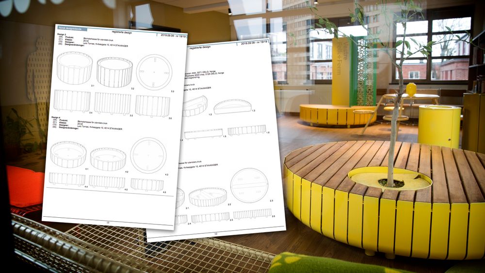 Vestre, som lager utemøbler, er blant de flittigste innen designregistering i Norge.