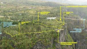 Nytt oppdrag: 7 utstikkende meter med utsikt over Vøringsfossen