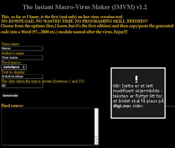Instant Macro-Virus Maker v1.2