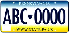 Pennsylvania-bilskilt