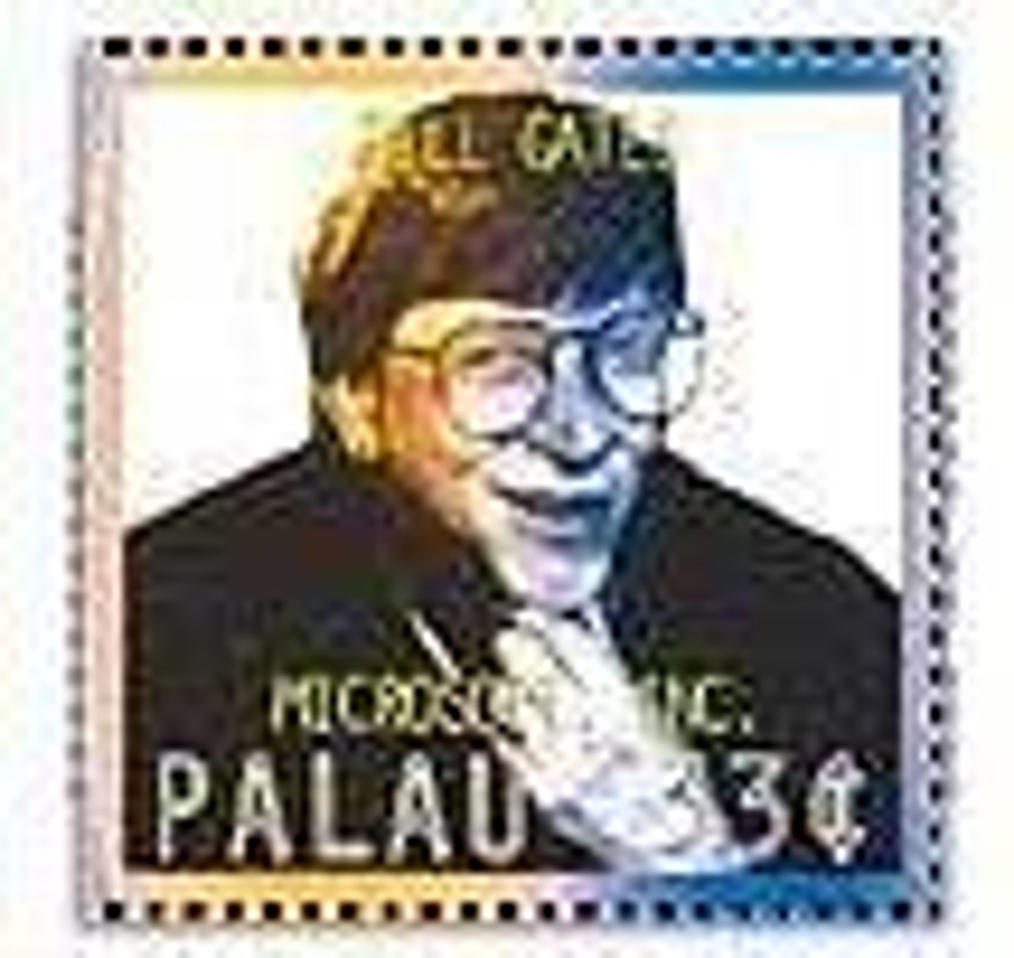 Bill Gates-frimerke utgitt i Palau.