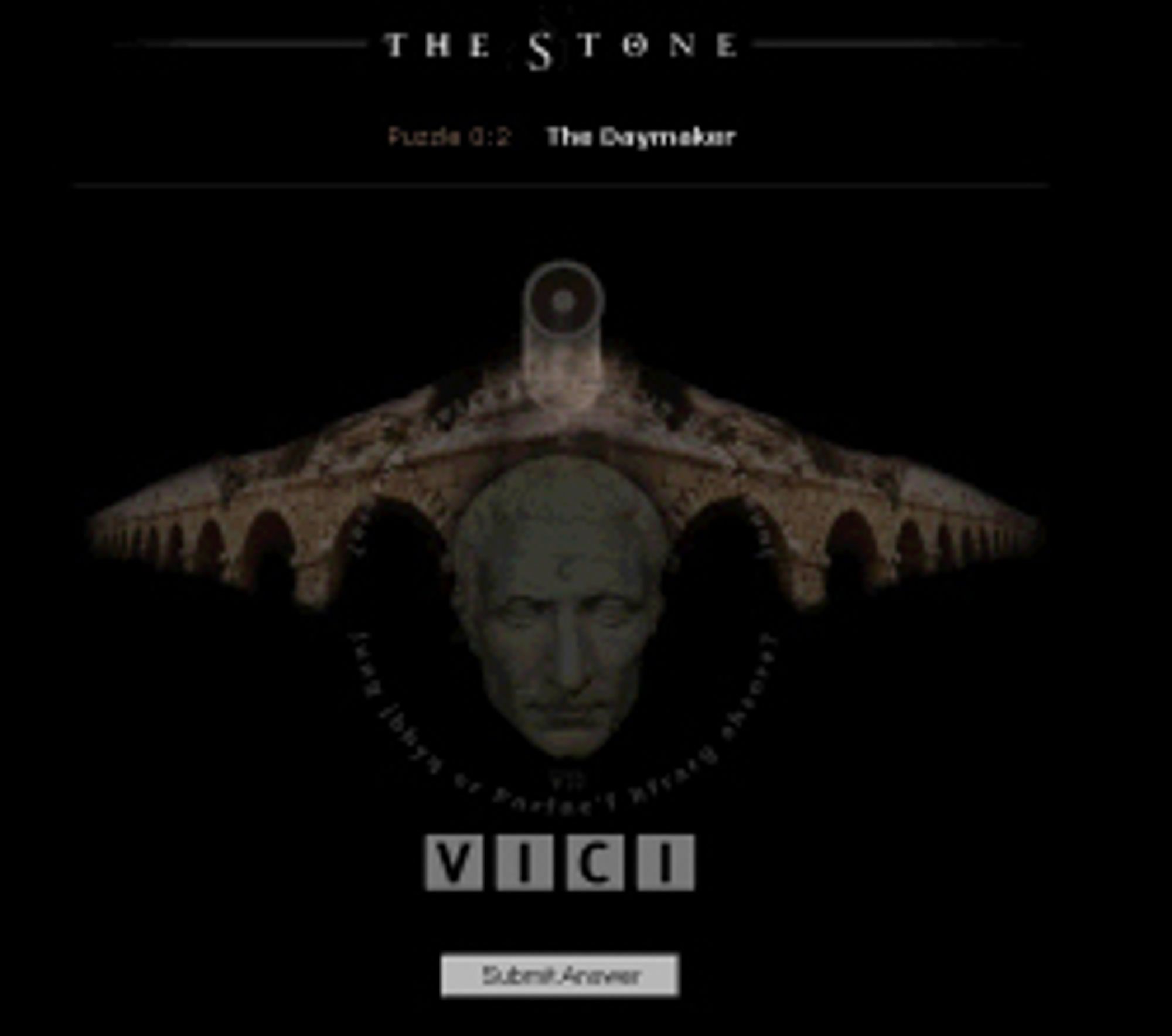 Gåten «The Daymaker» fra spillet «The Stone»