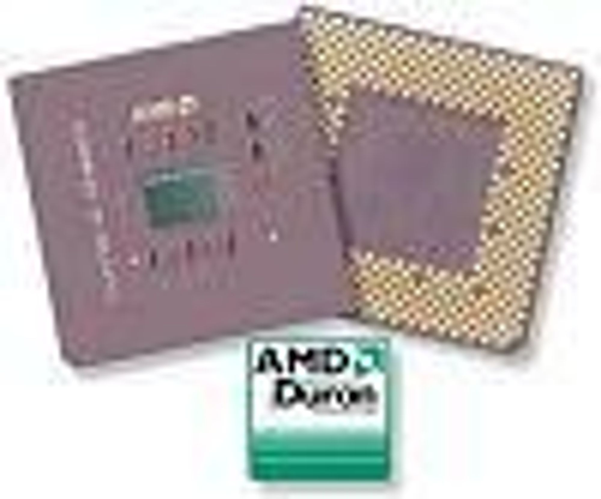 Eksempel på AMD Duron-prosessorer