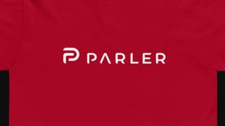 T-skjorte med Parler-logoen.