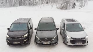 Tre folkefraktere, Mercedes EQV, Peugeot e-Traveller, Maxus Euniq