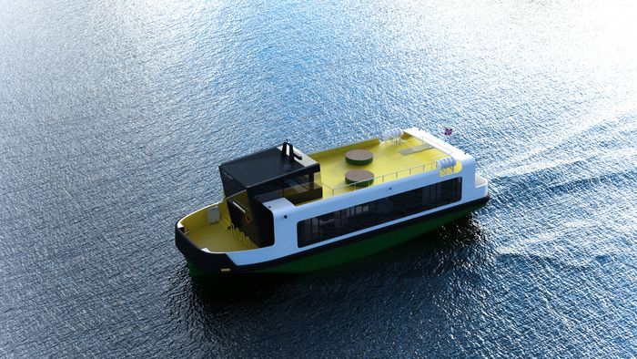 Ny Sundbåt til Kristiansund. Den blir elektrisk med 540 kWh batterier, to trekkende azimuthpropeller, baugthruster og autodkking og autocrossing for autonom drift. Plass til 99 passasjerer og 10 sykler. Lengde: 20 meter, Bredde: 6,5 meter.