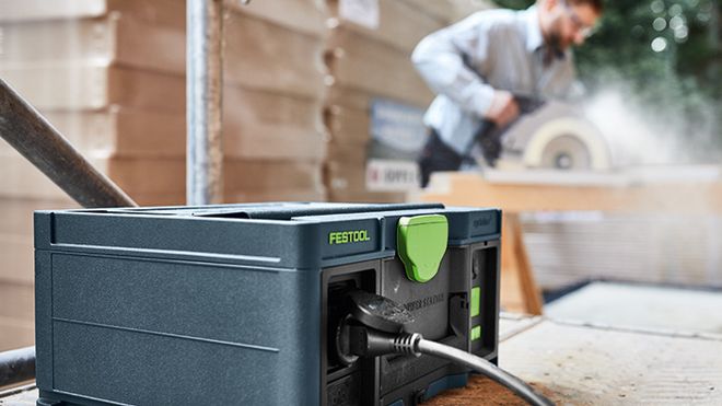 Festool sys powerstation batteri bærbart verktøy hytta bygge håndverker motek odd arve rygh