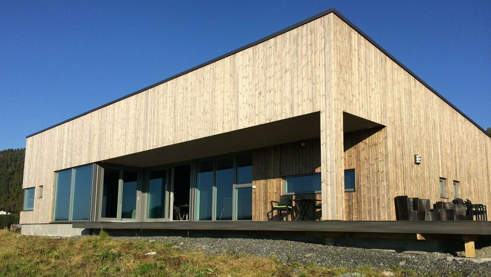 Renn-bygg hadde totalentreprisen på denne arkitekttegnede eneboligen i nærheten av Kristiansund.