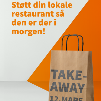 Bilde med teksten: Støtt din lokale restaurant så den er der i morgen