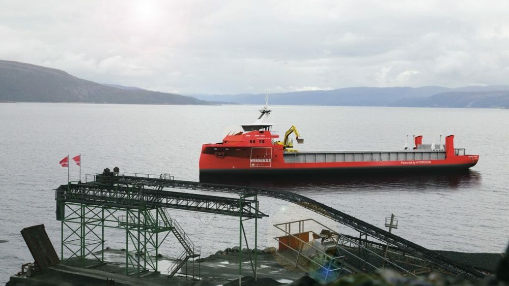 Skipene, som skal frakte asfalt, pukk og grus langs norskekysten for Veidekke, skal ha hydrogendrift.