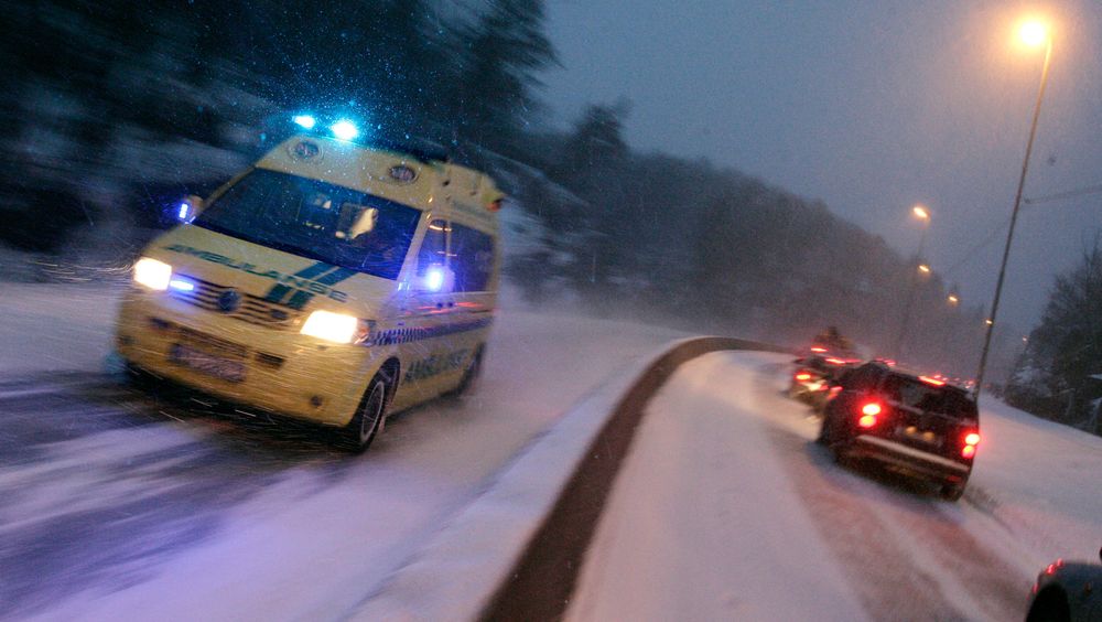 Illustrasjonsbilde fra trafikkkaos i Kristiansand tidligere i vinter. 