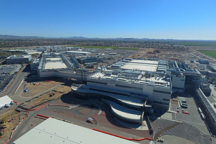 Intel nyeste halvlederfabrikk per mars 2021, Fab 42. Den ligger i Ocotillo, Chandler, Arizona.