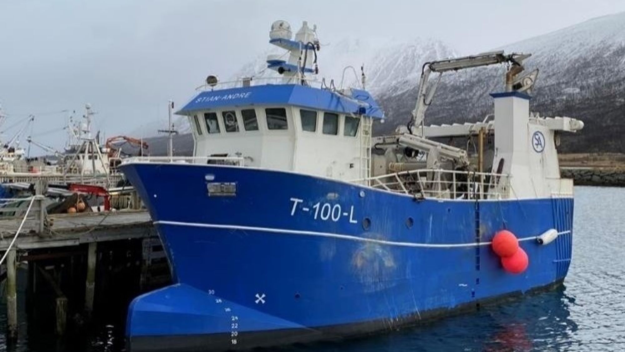 Fiskebåten Stian-Andre kolliderte med en merd.