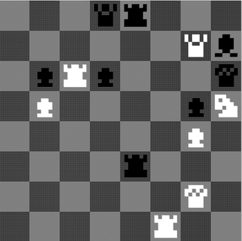 1K holder nok ikke til å slå Magnus Carlsen. Sluttstillingen i parti mellom TUs redaktør og 1K Chess (1-0). Ikke et parti for historiebøkene.