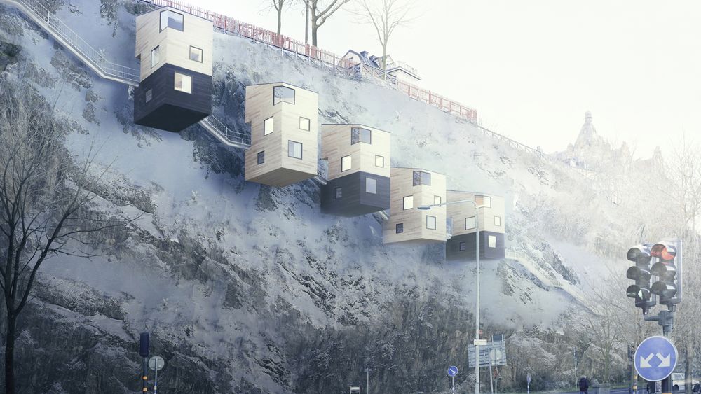 Svenske Nestinbox har funnet en løsning for å bosette mennesker i «fuglekasser» på fjellet.