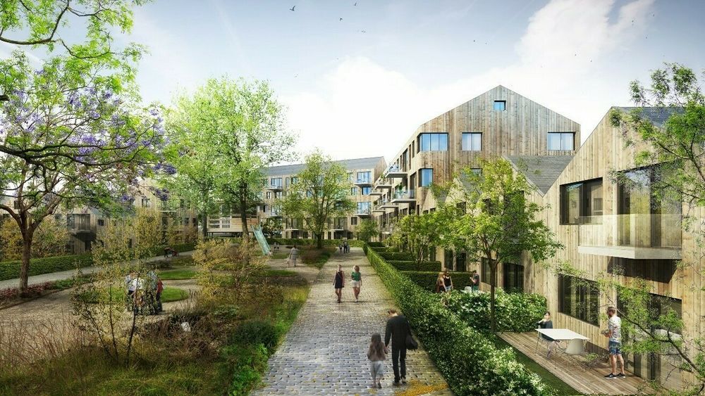 The New European Bauhaus retter seg ikke først og fremst mot storbyer. Her en skisse for hvordan den nye bydeelen Ydalir i Elverum kan bli.