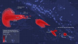 Kart over Polynesia.