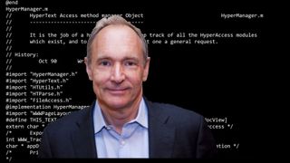 Tim Berners-Lee foran kildekoden til den aller første nettleseren.