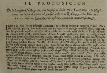 Den krypterte teksten til Michiel Florentius van Langren i boken «La verdadera longitud».