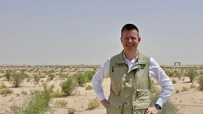 Administrerende direktør Ole Kristian Sivertsen i Abu Dabi