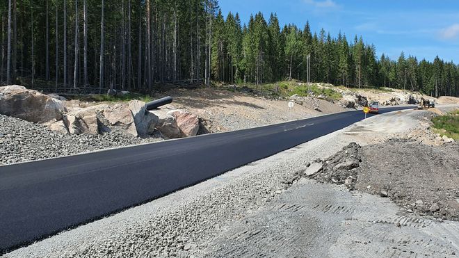 Innlandet: Fylkesvei har fått 1350 meter ny og rett vei
