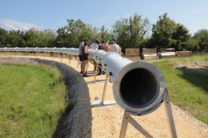 Europas første testbane for hyperloop kom på plass i Lausanne i juli 2021.
