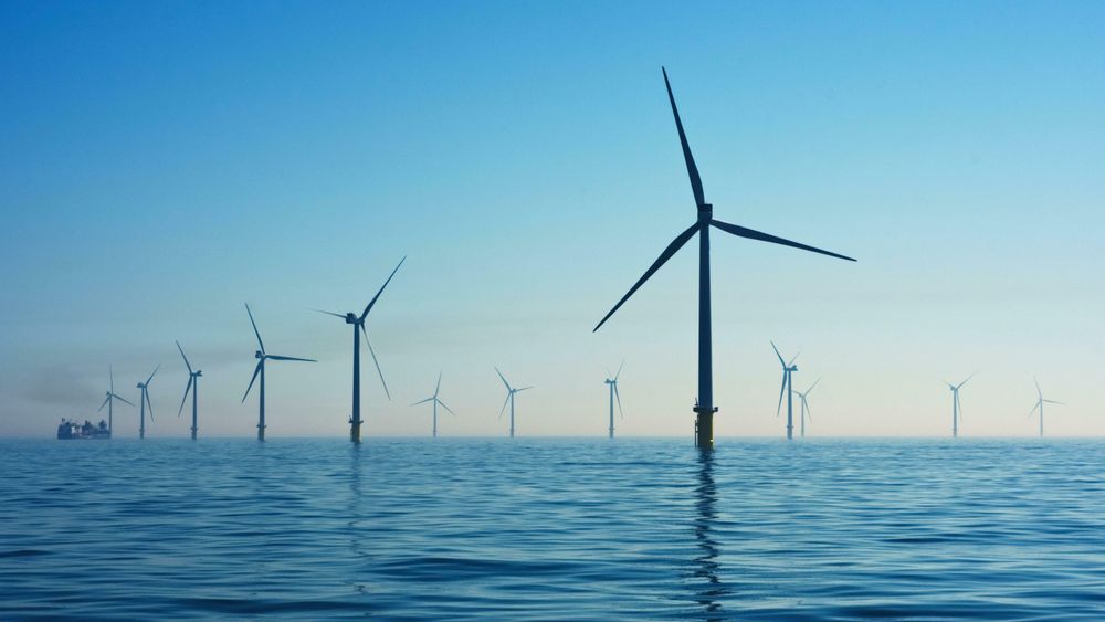 Illustrasjonsfoto fra Rampion Offshore Wind Farm utenfor Sussex-kysten i Storbritannia.