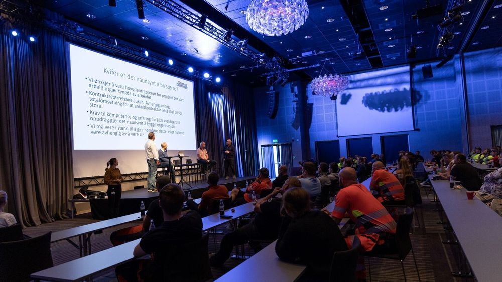Fra presentasjonen av fusjonen for de 190 ansatte i Sartor &amp; Drange